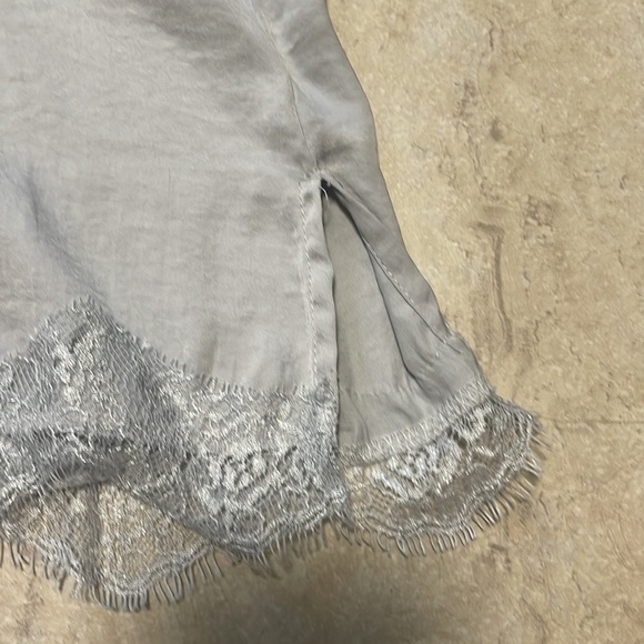 Aerie silky lace light gray camisole. Size XS. - Picture 3 of 3